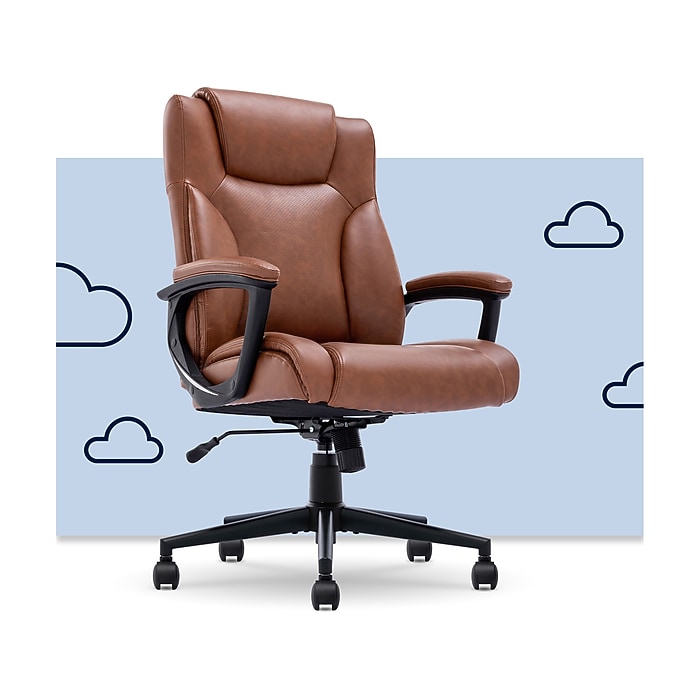 Serta Hannah II Ergonomic Bonded Leather Swivel Executive Chair