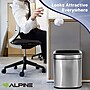 Alpine Industries Stainless Steel Trash Can with Lid and Liner, 5.2 Gallon, 2/Pack (ALP470-10L-2PK)~#|#~92F44305-8422-4D4B-878D9BDBC93BA913_sc7