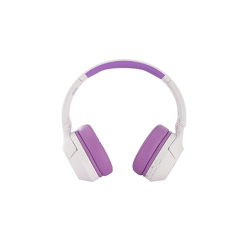 Altec Lansing Whiteout Series Wireless Bluetooth Kid Safe ANC Headphones, White/Purple (MZX4500-WOPUR) image 1