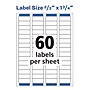 Avery Easy Peel Laser Return Address Labels, 2/3" x 1 3/4", White, 1,500 Labels/Pack (5195)~#|#~92F9454B-2D4B-4A22-8D56CD857430D67A_sc7