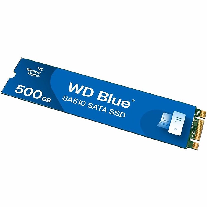 Western Digital Blue SA510 500GB M.2 SATA Solid State Drive, 3D