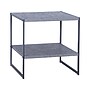 Household Essentials Jamestown 19.8"W x 19.8"D Laminate Side/End Table, Rustic Slate Concrete/Black (8098-1)~#|#~92FAE011-B006-42F0-A023A168AA6F215E_sc7