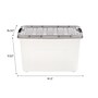 Iris 40 Quart Storage Bin with Latching Lid, Plastic, Clear, 5/Pack (500154)~#|#~92FAEA05-128A-4822-995DC5B1EEF0143D_sc7