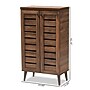 Baxton Studio Salma Shoe Cabinet, Walnut Brown (195-11725-HiT)~#|#~92FB711D-999C-4A9C-ADF8E3C0337CE70B_sc7
