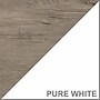 Bush Furniture Key West 20" x 20" End Table, Shiplap Gray/Pure White (KWT120G2W-03)~#|#~92FCCDB9-A22F-406A-967C79BC2AD7F14E_sc7