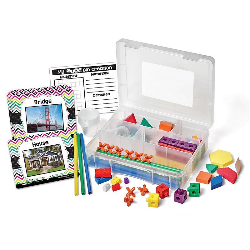 hand2mind STEM Learning Resources Bins & Play Pack, Multicolored (H2M-93837) image 1