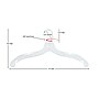 Nahanco 19" Plastic Heavy Weight Shirt Hanger, White, 100/Carton (1900)~#|#~92FD3A30-29DB-4D59-835F53B64502979B_sc7
