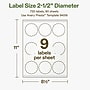 Avery Hemp Round Scalloped Laser/Inkjet Multipurpose Labels, 2.5" Dia, Off-White (720/Box)~#|#~92FE3ADD-46C3-4FD9-93CD10B127F4EFAD_sc7