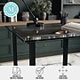 Martha Stewart Eli 47"W Glass/Steel Home Office Desk, Clear/Oil-Rubbed Bronze (XUDK1BK)~#|#~93014236-CB01-469F-8F24F9D5DA7C4BB0_sc7