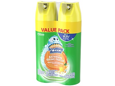Scrubbing Bubbles Bathroom Grime Fighter Disinfectant Cleaner Aerosol - Thumbnail 3