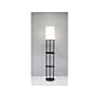 Adesso Charging Station 66.5" Black Floor Lamp with White Drum Shade (3116-01)~#|#~930B3727-2B2D-4FE2-85AD00C90026C2AF_sc7