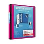 Staples Heavy Duty 1 1/2" 3-Ring Better Binder, D-Ring, Pink (ST55859-CC)~#|#~930B5B0D-CB29-47B4-8247F6BF2827A964_sc7