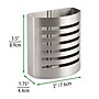 iDESIGN Metal Pen Holder, Clear, 2 Piece (29097M2)~#|#~930D1AA0-4656-463C-B1766D27C90D3536_sc7