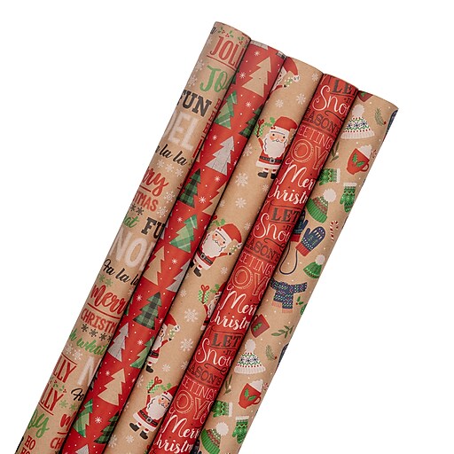 Red Wrapping Paper - 25 Sq Ft: High-Quality Matte Finish at JAM