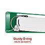 Staples 2" 3-Ring View Binder, D-Ring, Green (ST55433)~#|#~93134C72-6C13-4758-958E3F01B56790C3_sc7