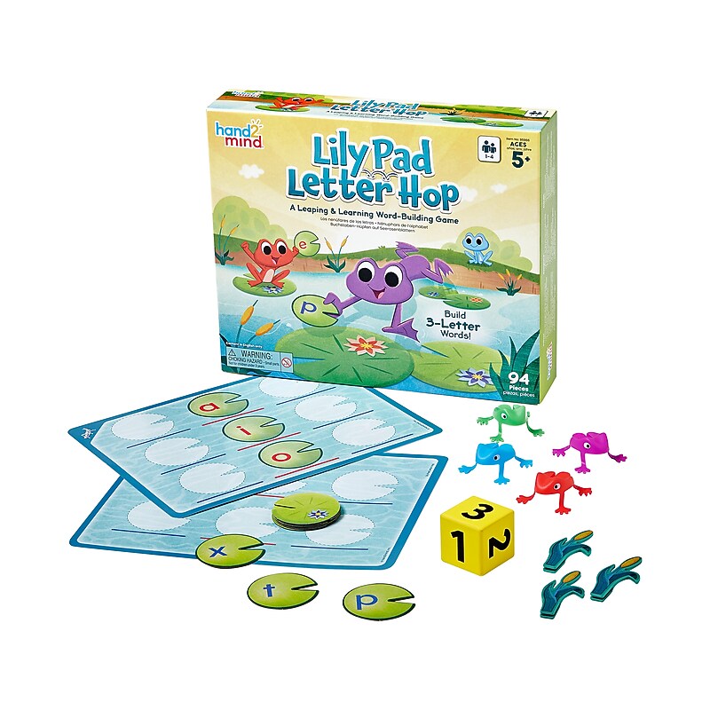 hand2mind Lily Pad Letter Hop Word-Building Game (95966) image 1