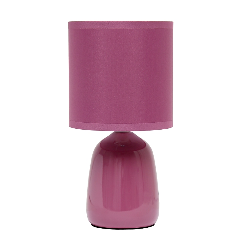 Simple Designs Table Lamp, Mauve (LT1134-MVE) image 1