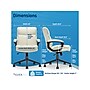 Click365 Transform 2.0 Ergonomic Bonded Leather Swivel Desk Chair, White (CCHR10007C)~#|#~931ABE0E-D72D-4746-AD300AC06795833B_sc7