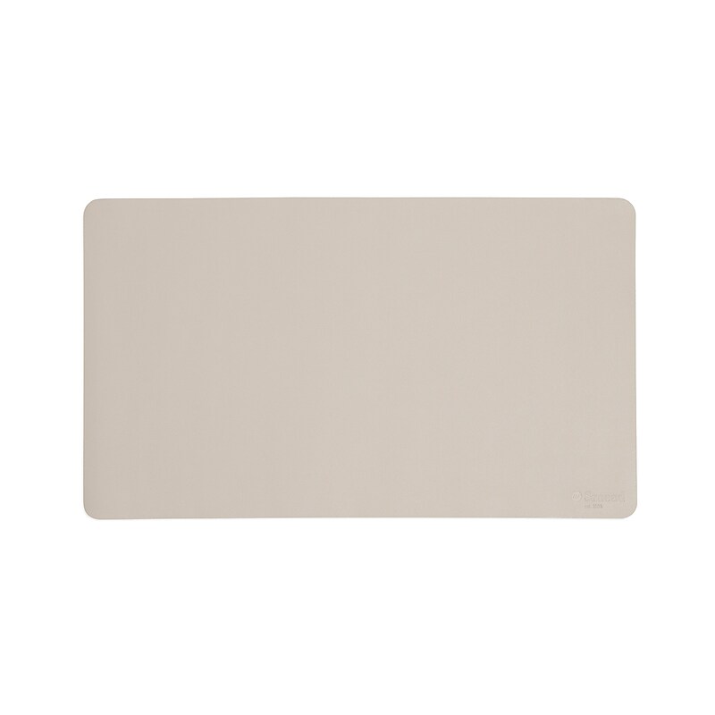Smead Small Vegan Leather Anti-Slip Desk Pad, 23.6" x 13.7", Sandstone (64836) image 1