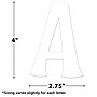 Teacher Created Resources Wild Whimsy 4" Self-Adhesive Letters, White, 222/Pack (TCR9644)~#|#~931F5168-FC2C-45F6-94E673AA3FC50973_sc7