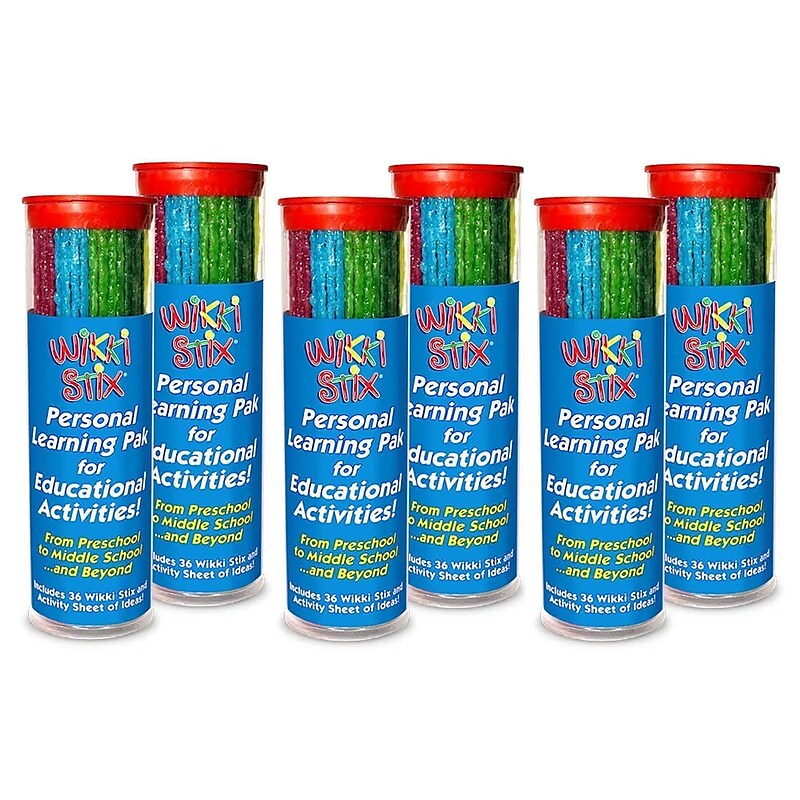 Wikki Stix Personal Learning Pak, 6/Set (WKX6103) image 1
