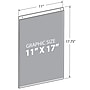Azar Sign Holder, 11" x 17.75", Vertical, Wall Mounted, Clear, Acrylic, 10/Pack (162708)~#|#~93210423-C391-40DF-954FBF6CB5808B5D_sc7
