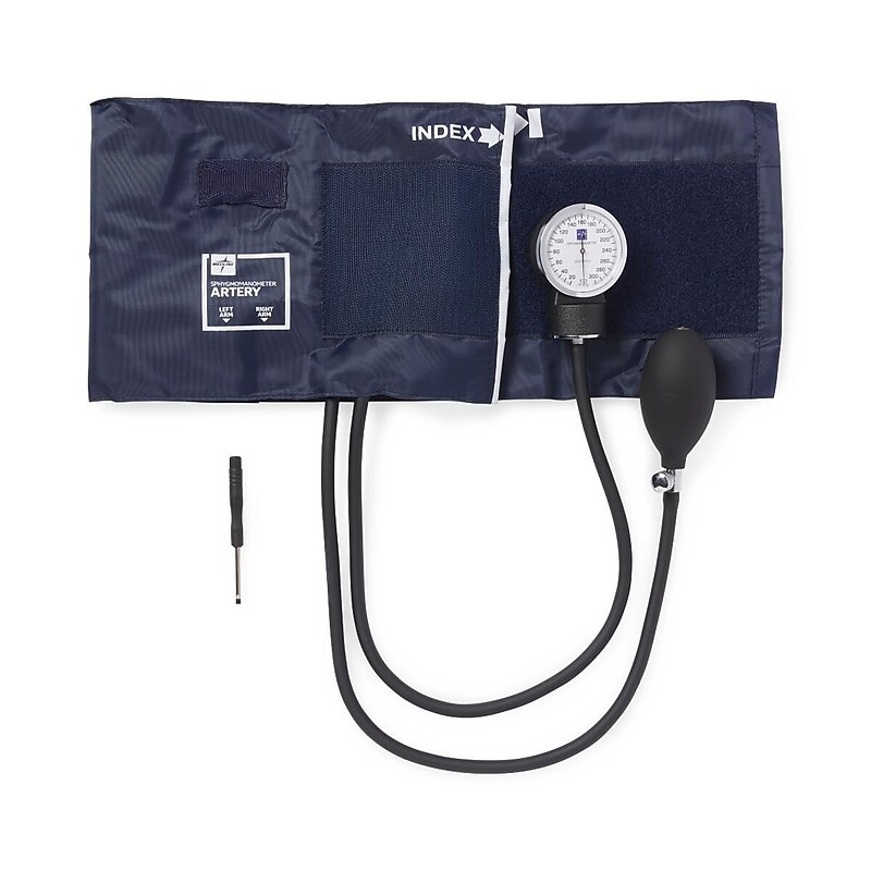 Medline Handheld Sphygmomanometer Blood Pressure Monitor, Adult, Large (MDS9388) image 1