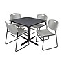 Regency 42-inch Square Table with Cain Base & 4 Zeng Stack Chairs, Gray (TB4242GY44GY)~#|#~9328CCB3-B745-41FE-9B143E49C9A7A66B_sc7