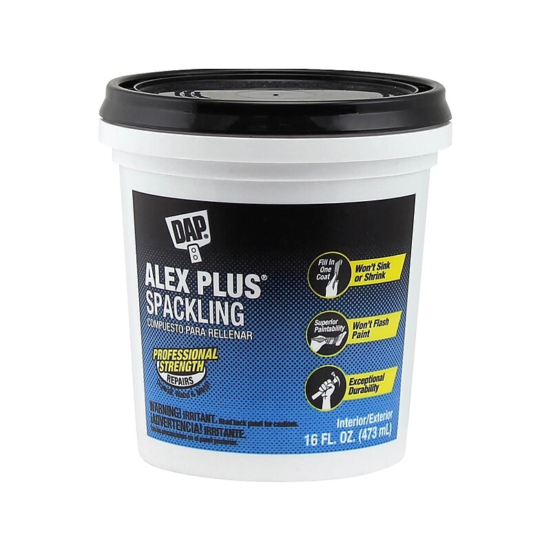 Dap ALEX PLUS Spackling, 16 Fl. Oz., White, Dozen (7079818745) image 1