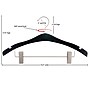 Nahanco 17" Wood Signature Suit Hanger, Low Gloss Black, 100/Pack (30217RC)~#|#~932D6A0D-A89A-45F9-AE1A25FA53C2F02E_sc7