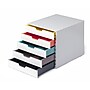 Durable Varicolor Stackable Storage Drawer, 5 Drawers, Plastic, Multicolored (762527)~#|#~9331156D-99F1-498D-9F2E9A8B6464B19F_sc7