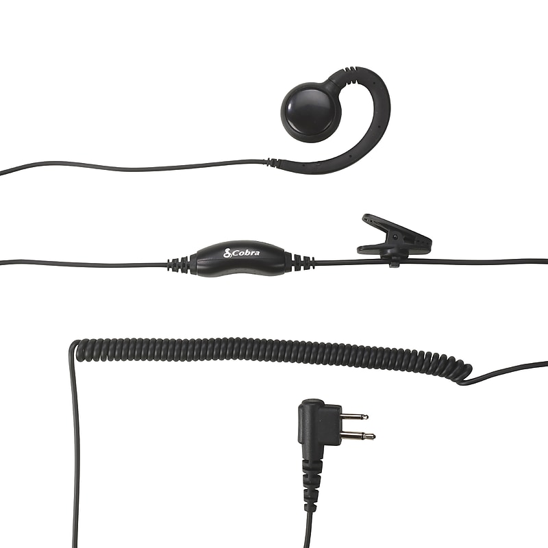 Cobra C-Style Swivel Wrap Around-the-Ear Headset for Cobra Performa 400/450 2-Way Handheld Business Radios, Black (0010099-1) image 1
