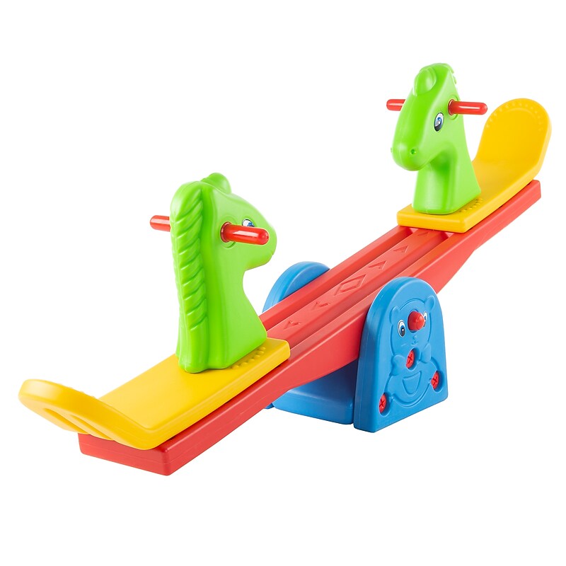 Hey! Play! Indoor/Outdoor Teeter Totter, Multicolored (80-SH035-6) image 1