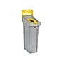 Rubbermaid Slim Jim Single-Stream Recycling Station, 23 Gallon, Gray/Yellow (2185052)~#|#~9335EA49-B3B9-44A4-BB69606861F8DC59_sc7