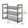 Whitmor 3-Tier Stacking Shoe Rack, Gunmetal (6905-8770-BB)~#|#~93376608-984A-4682-A80861BC19243545_sc7