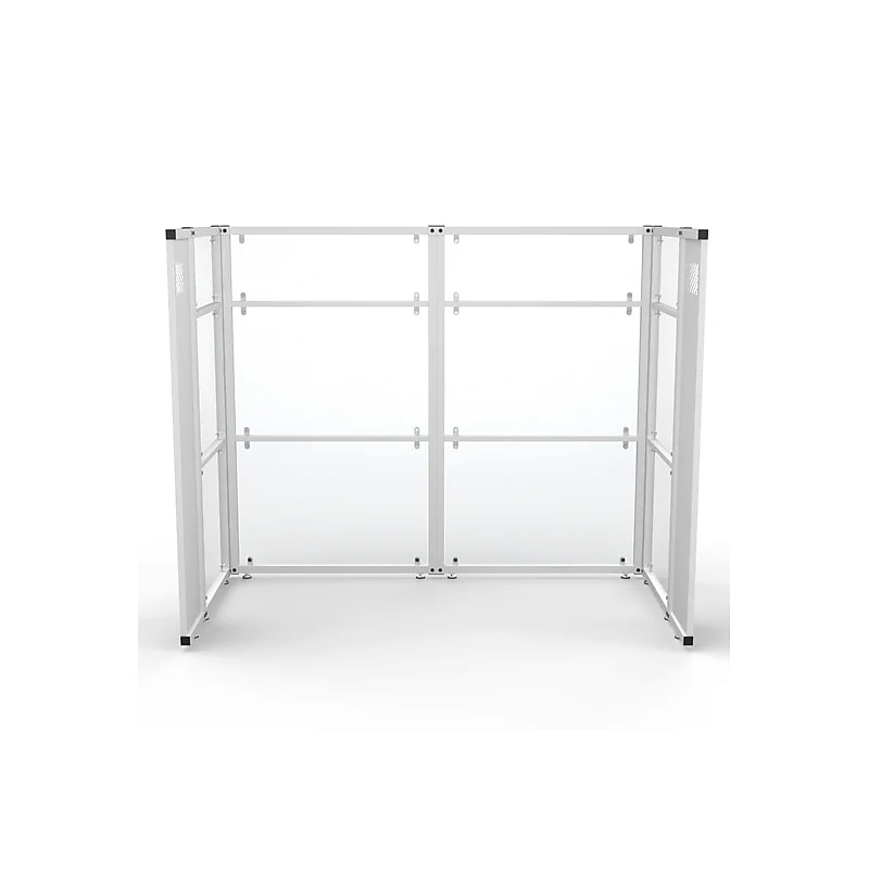 VersaDesk WorkNest 66"H x 81"W U-Shaped Cubicle Panel Workstation, White (WNCC-7248-W) image 1