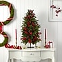 Nearly Natural 5350 Pine and Berry Christmas Tree with Stand~#|#~93400942-40DC-45FF-81EEDE3FCC850F38_sc7