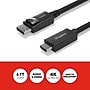 Staples TECH 6 ft. Display Port to HDMI Audio/Video Cable, Male to Male, Black (ST62466)~#|#~9345FC9D-9C39-4B1B-8F5775B84A4E7477_sc7