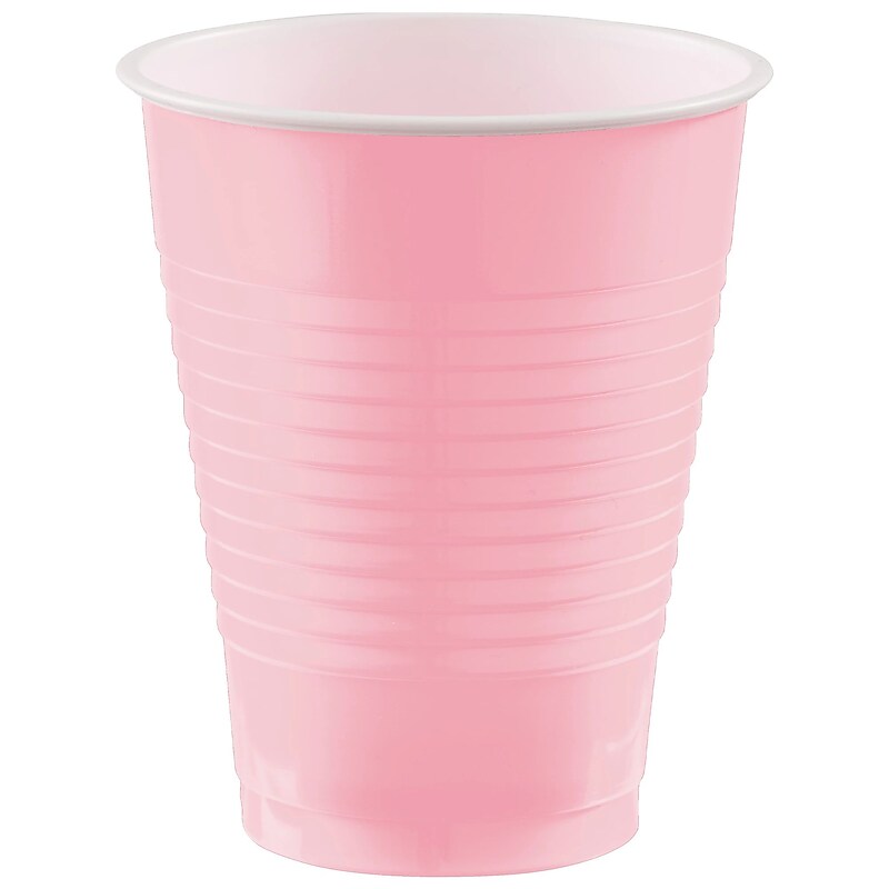 Party City Plastic Cup, 18 oz., Rose, 50/Pack (AM431754-155-NS) image 1