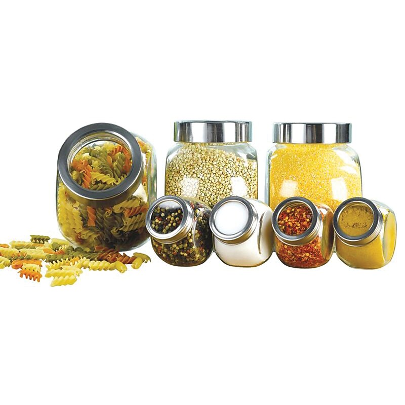 EuroHome 7-Piece Glass Kitchen Storage Set (EW65014(4)) image 1