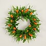 Nearly Natural 22-in Artificial Easter Fern and Carrots Wreath (W1416)~#|#~934F5682-D7C8-4F96-8ACC12CC4C63E609_sc7