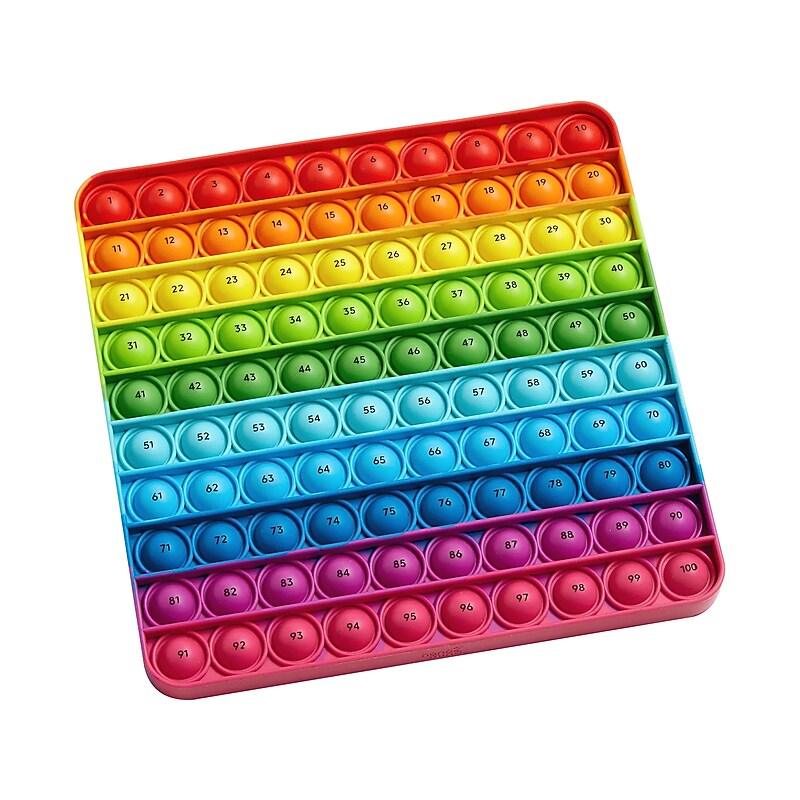 hand2mind Hundred Board Sensory Bubble Popper (95789) image 1