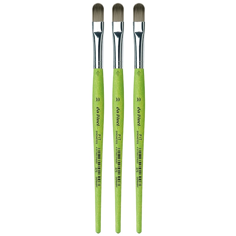 da Vinci FIT Synthetics Acrylic & Tempera Student Filbert Brush, 3 /Pack (DVXVA37510-3) image 1