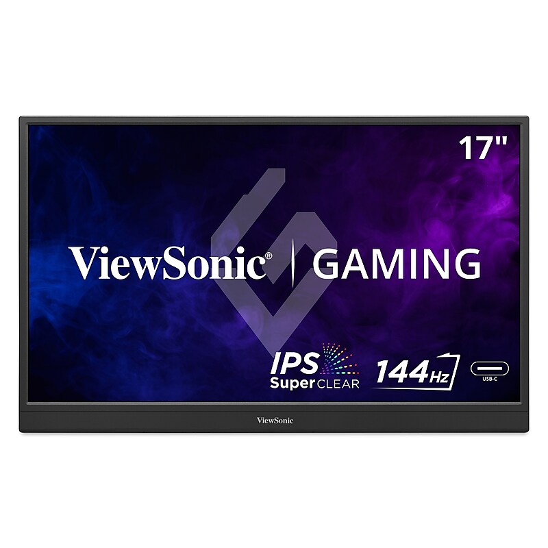 ViewSonic Portable 17.3" 1080p 144Hz IPS Gaming Monitor with FreeSync, Black (VX1754) image 1