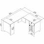 Bush Furniture Salinas 60"W L Shaped Desk with Storage, Antique White (SAD160AW-03)~#|#~9357961F-26AB-4322-BD815AF4E49A1FD7_sc7