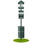 Furloo Steel Outdoor Pet Waste Station Kit with Roll Bag Dispenser, 11.5 Gallon, Green (FLO1R-S-G-B)~#|#~935881DE-577A-4A15-81FFD43E5C01A09A_sc7
