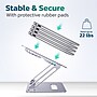 Purely C50 Cooling Fan Height-Adjustable 18" Laptop Stand with 2 Fans, 1 USB Port, Silver (PLSC50)~#|#~9358B3A6-8642-48EF-92202097EBFBDDD3_sc7