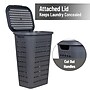 Mind Reader Slim Tapered Hamper with Lid, Plastic, Gray (SWHAMP50-GRY)~#|#~935AFC7F-1130-4B73-90055CCCB1C98C57_sc7
