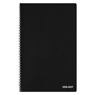 Samsill Professional Leather Padfolio with Zipper Closure, Black