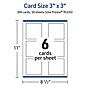 Avery Integrated Cards, 3" x 3", Glossy White, 300/Box (95335)~#|#~935C0073-7BAE-4453-8CDEEA619F928599_sc7